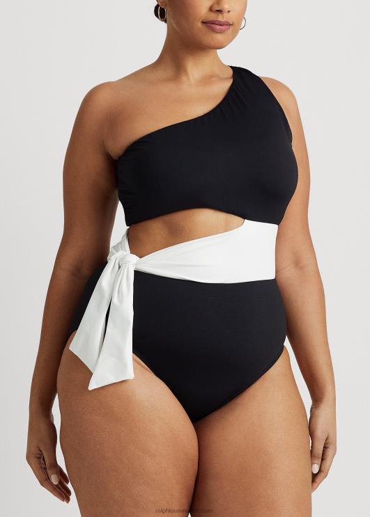 Ralph Lauren naised kahetooniline väljalõige ühes tükis PR0V4587 must