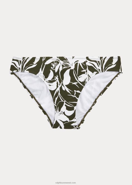 Ralph Lauren naised lilleline hipsteri bikiinipõhi PR0V9436 oliiv