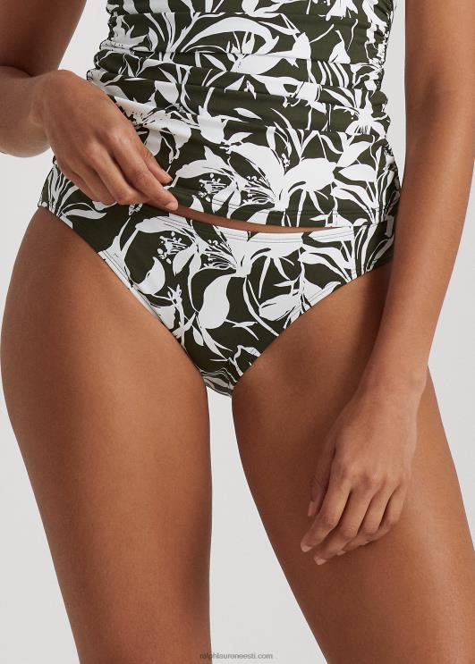 Ralph Lauren naised lilleline hipsteri bikiinipõhi PR0V9436 oliiv