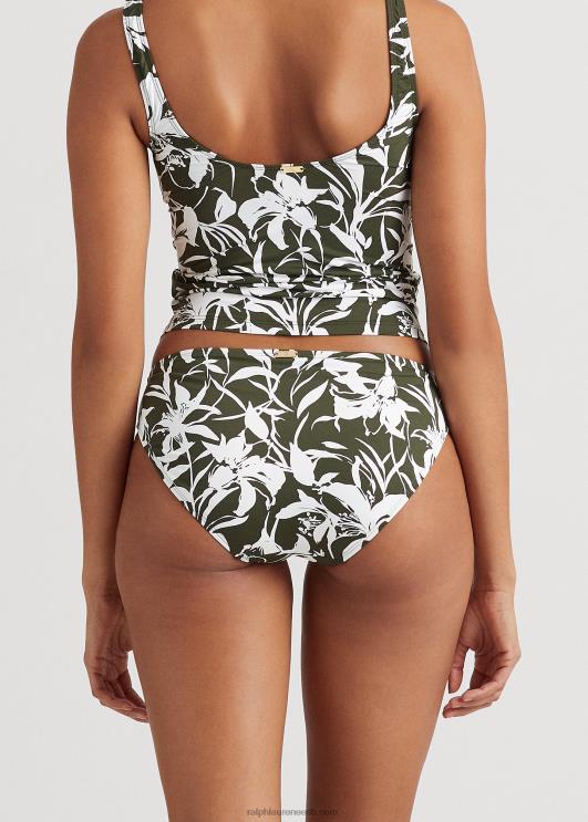 Ralph Lauren naised lilleline hipsteri bikiinipõhi PR0V9436 oliiv