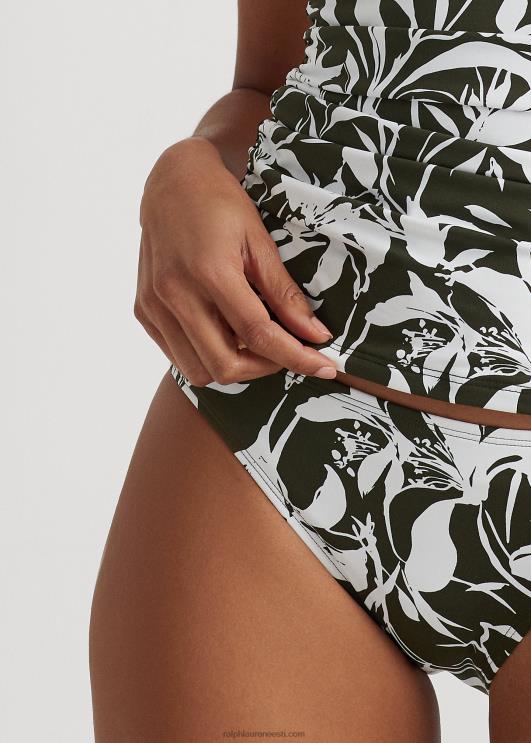 Ralph Lauren naised lilleline hipsteri bikiinipõhi PR0V9436 oliiv