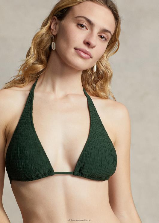Ralph Lauren naised päitsetega bikiinitop PR0V3136 pudel roheline