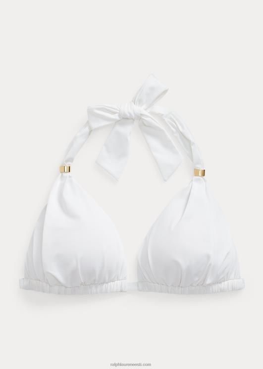 Ralph Lauren naised päitsetega bikiinitop PR0V4210 valge