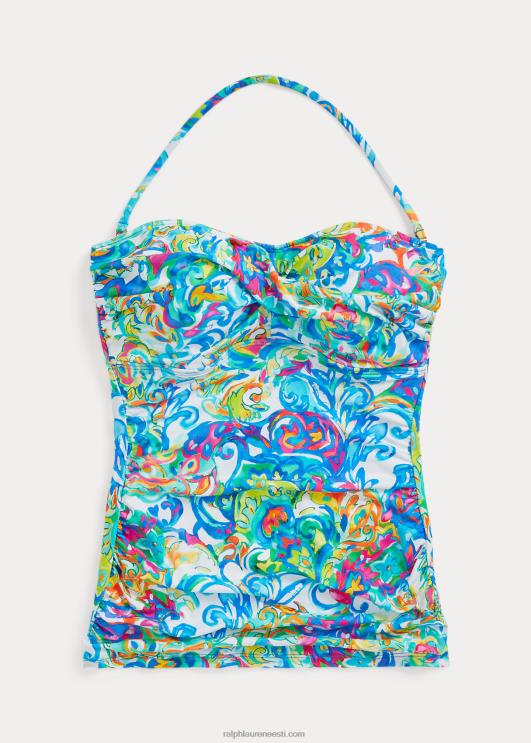 Ralph Lauren naised paisley twist-front bandeau tankini PR0V4164 mitu