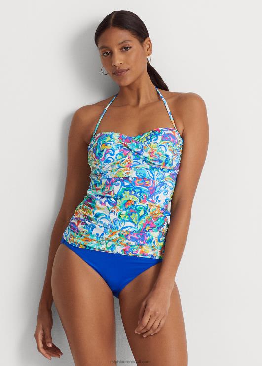 Ralph Lauren naised paisley twist-front bandeau tankini PR0V4164 mitu