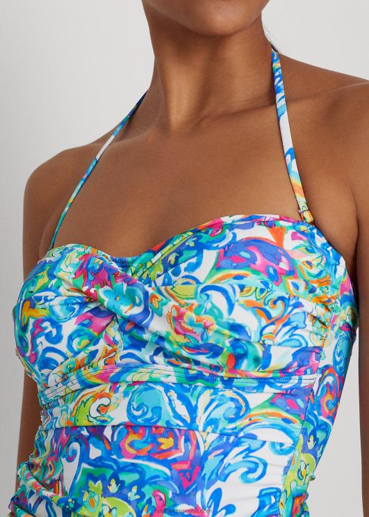 Ralph Lauren naised paisley twist-front bandeau tankini PR0V4164 mitu