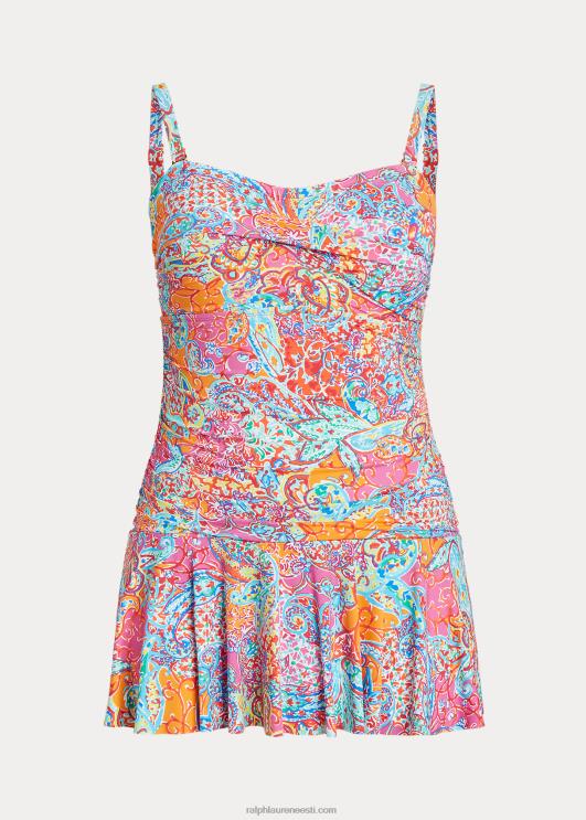 Ralph Lauren naised print twisted bandeau seelikuga ühes tükis PR0V4582 mitu