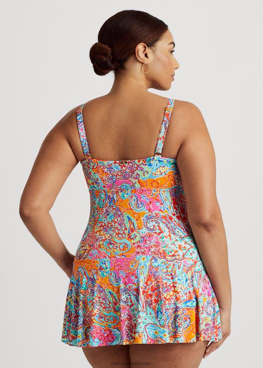 Ralph Lauren naised print twisted bandeau seelikuga ühes tükis PR0V4582 mitu