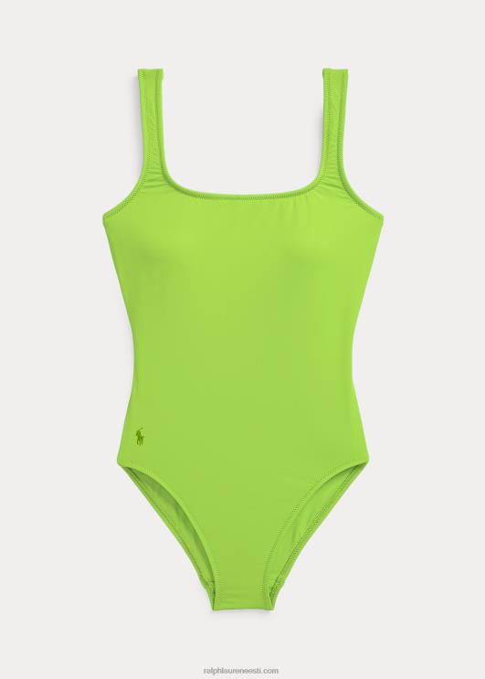 Ralph Lauren naised scoopback ühes tükis ujumistrikoo PR0V3306 kevadroheline