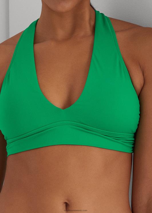 Ralph Lauren naised tagasi keeratav bikiinitops PR0V4158 cabana roheline