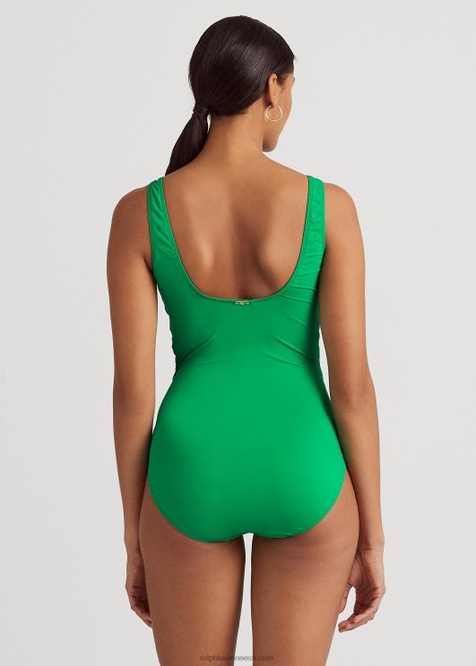 Ralph Lauren naised volditud rõngas esiosa ühes tükis PR0V3821 cabana roheline