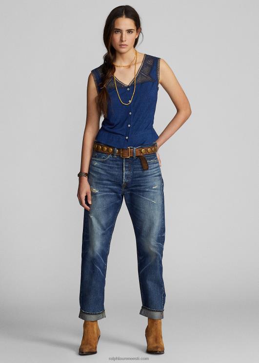 Ralph Lauren naised heegeldatud trimmitud nukk PR0V3639 indigo