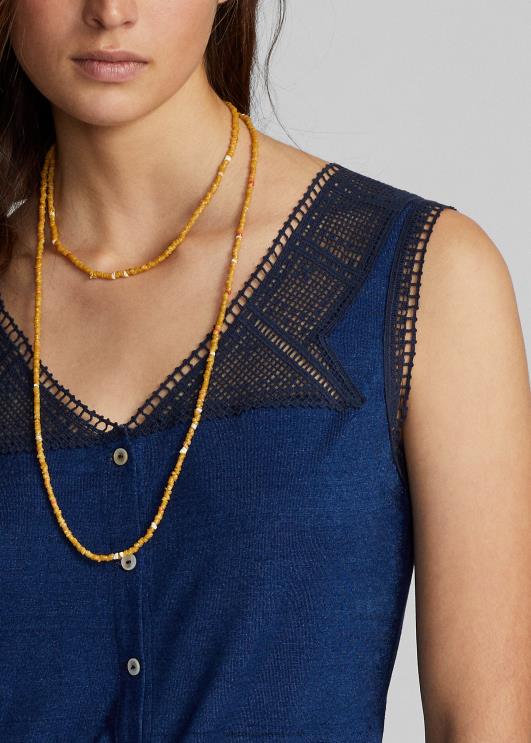 Ralph Lauren naised heegeldatud trimmitud nukk PR0V3639 indigo