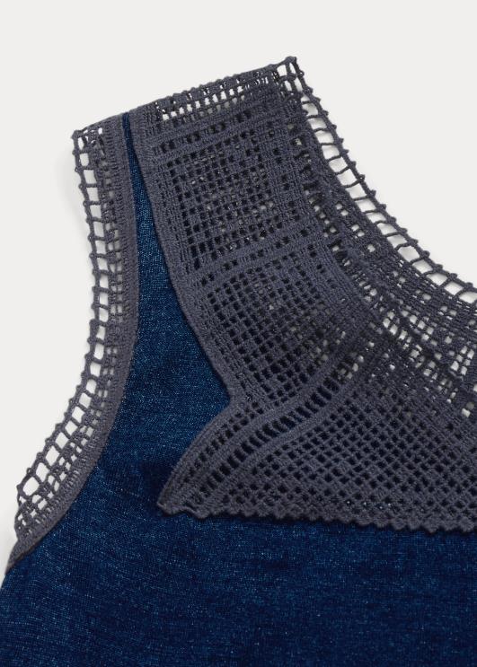 Ralph Lauren naised heegeldatud trimmitud nukk PR0V3639 indigo