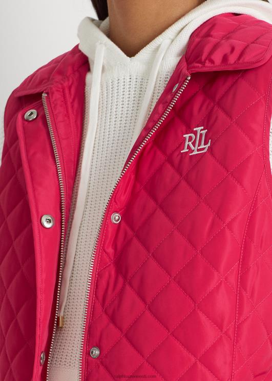 Ralph Lauren naised teemanttepitud vest PR0V4128 spordiroosa