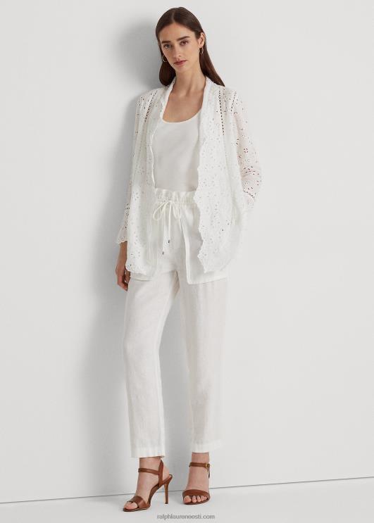 Ralph Lauren naised aasaga linane tolmulapp PR0V3902 valge