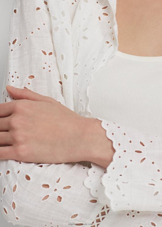 Ralph Lauren naised aasaga linane tolmulapp PR0V3902 valge