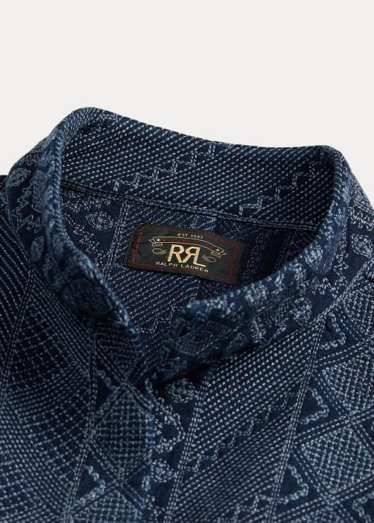 Ralph Lauren naised tepitud puuvillast jersey tolmulapp PR0V3681 indigo