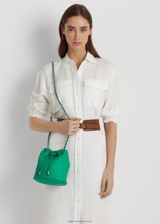 Ralph Lauren naised Nappa nahast keskmine emmi kott PR0V5369 palmi leht