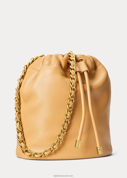 Ralph Lauren naised Nappa nahast keskmine emmi kott PR0V5371 buff