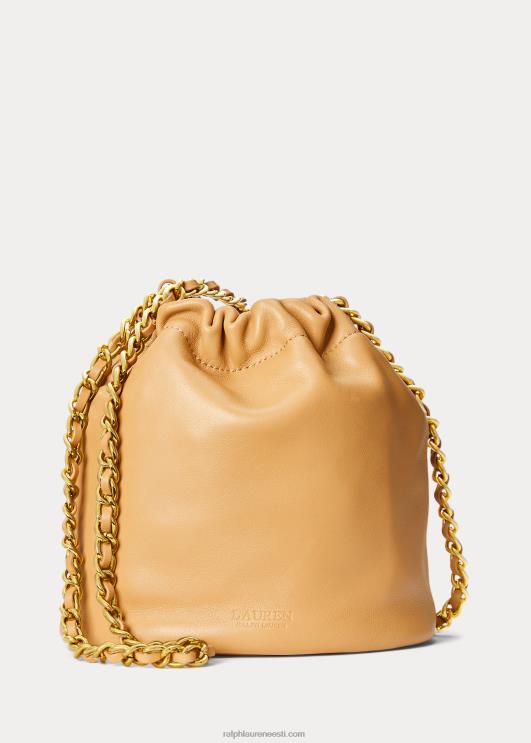 Ralph Lauren naised Nappa nahast keskmine emmi kott PR0V5371 buff