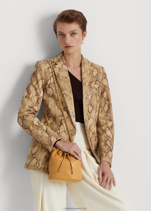 Ralph Lauren naised Nappa nahast keskmine emmi kott PR0V5371 buff