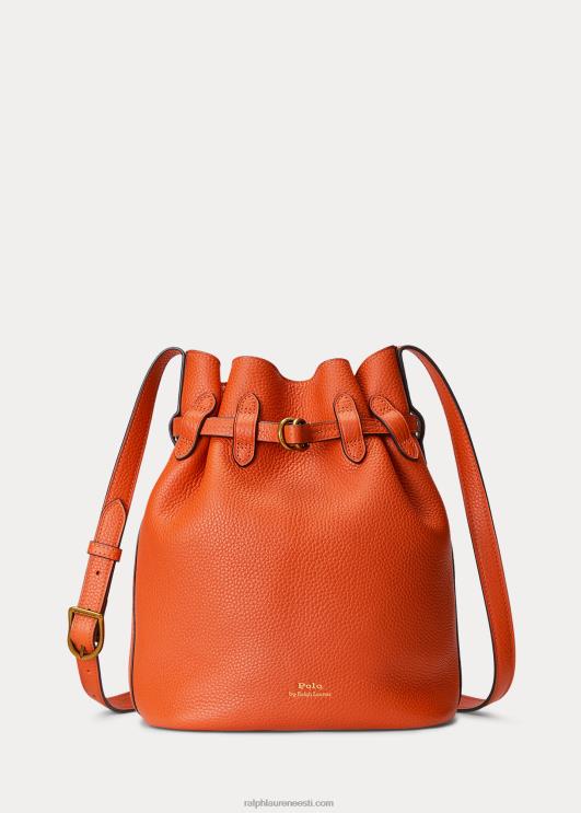 Ralph Lauren naised nahast keskmine bellport koppkott PR0V5202 päikeseloojangu oranž