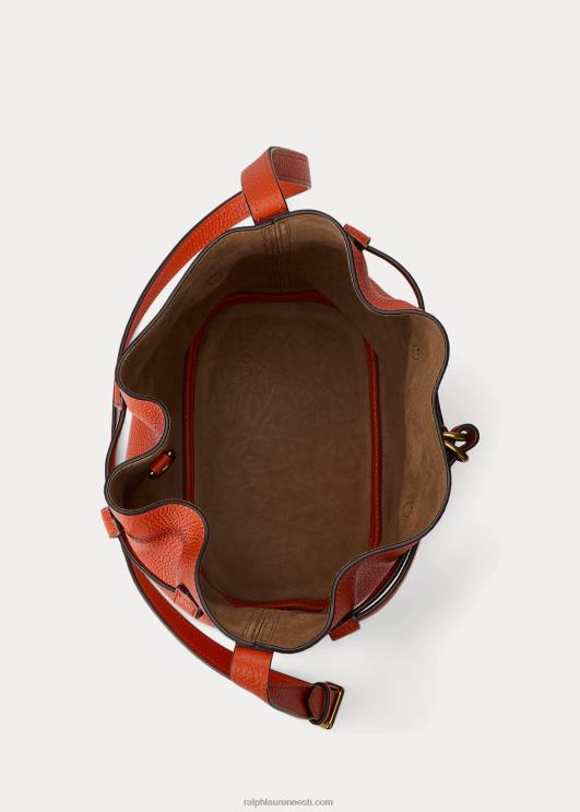 Ralph Lauren naised nahast keskmine bellport koppkott PR0V5202 päikeseloojangu oranž