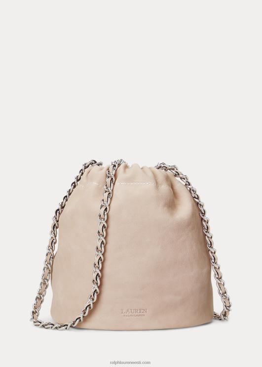 Ralph Lauren naised pestud nahast keskmine emmi kott PR0V5365 heleroosa