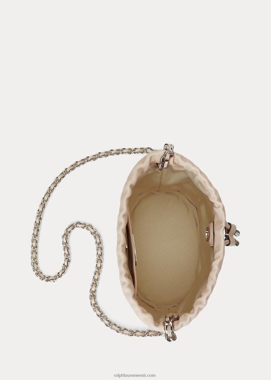 Ralph Lauren naised pestud nahast keskmine emmi kott PR0V5365 heleroosa