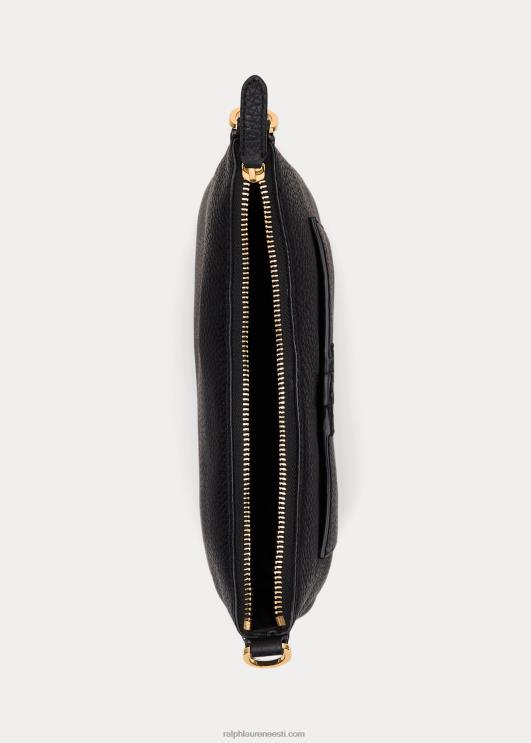 Ralph Lauren naised kiviklibuga nahast suur ristkorpus PR0V5402 must