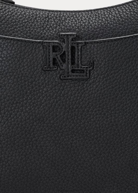 Ralph Lauren naised kiviklibuga nahast suur ristkorpus PR0V5402 must
