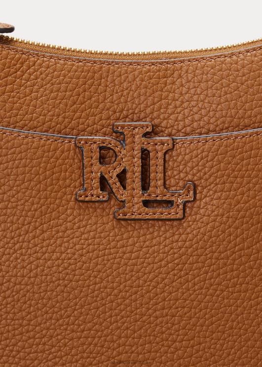 Ralph Lauren naised kiviklibuga nahast suur ristkorpus PR0V5403 tan