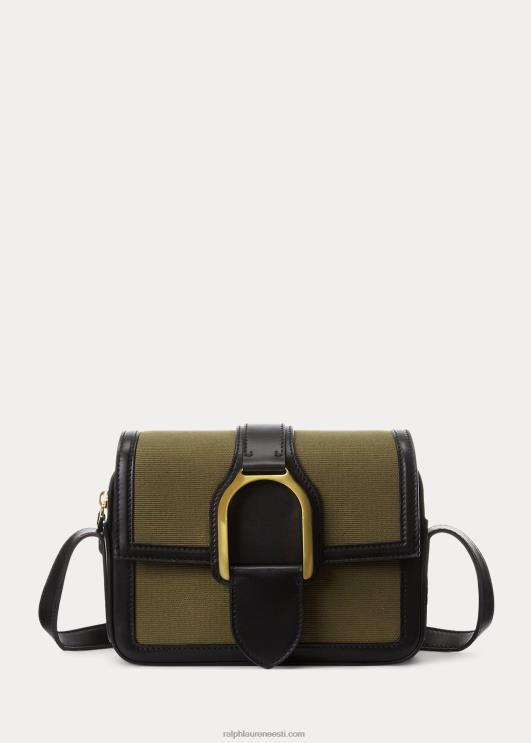 Ralph Lauren naised lõuendist welingtoni crossbody kott PR0V5256 oliiv