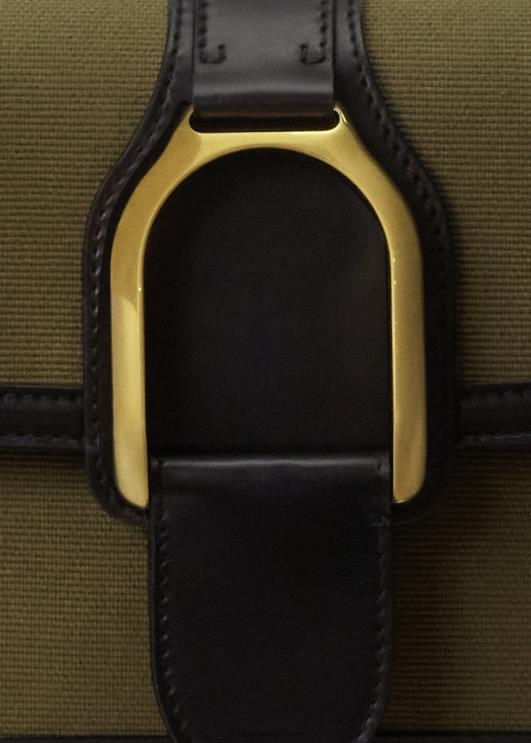 Ralph Lauren naised lõuendist welingtoni crossbody kott PR0V5256 oliiv