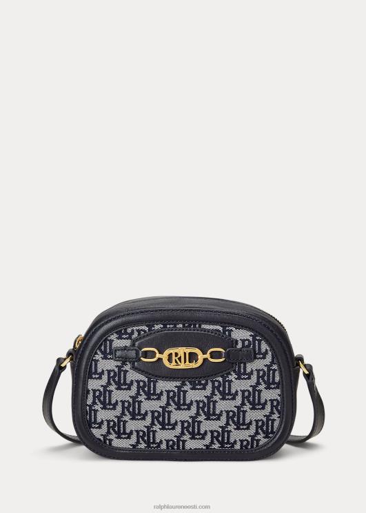 Ralph Lauren naised monogramm medium jordynn crossbody kott PR0V5382 merevägi