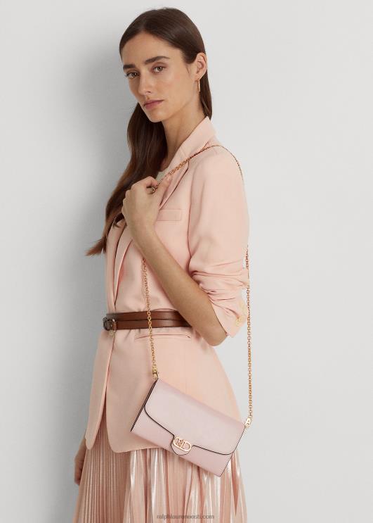 Ralph Lauren naised nahast medium adair crossbody PR0V5395 heleroosa