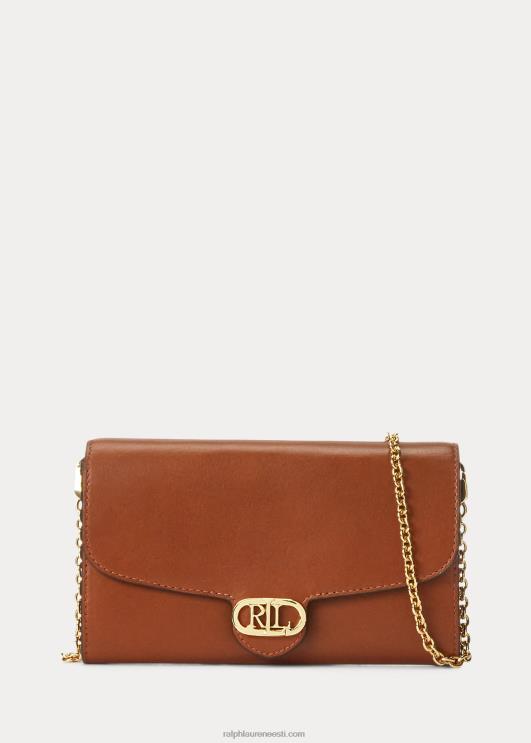 Ralph Lauren naised nahast medium adair crossbody PR0V5397 tan