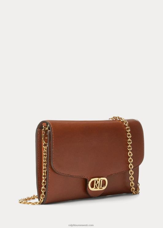 Ralph Lauren naised nahast medium adair crossbody PR0V5397 tan