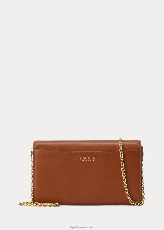 Ralph Lauren naised nahast medium adair crossbody PR0V5397 tan