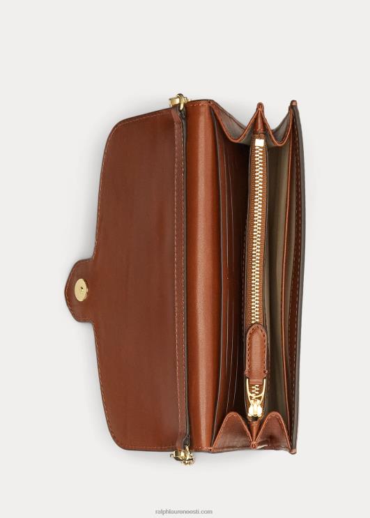 Ralph Lauren naised nahast medium adair crossbody PR0V5397 tan