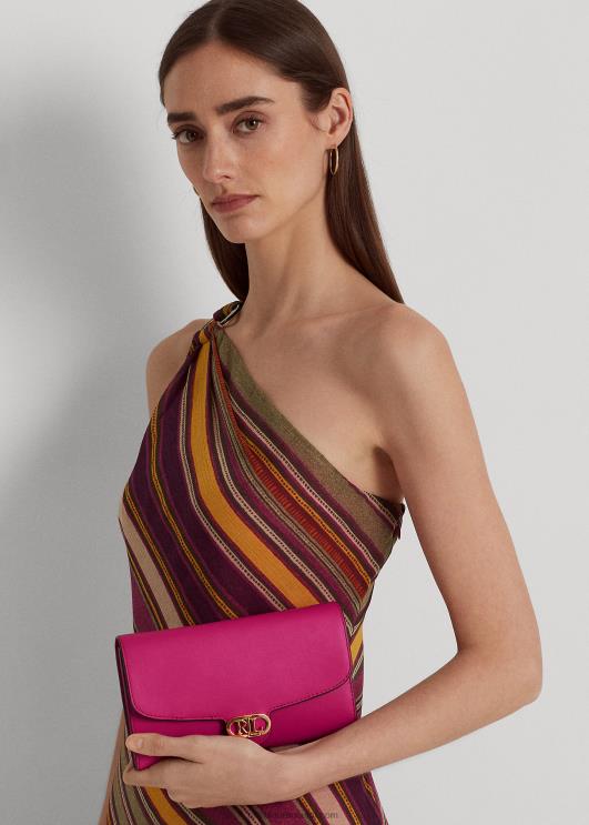 Ralph Lauren naised nahast medium adair crossbody PR0V5399 fuschia mari