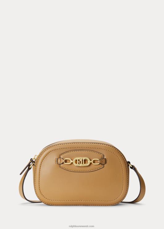 Ralph Lauren naised nahast medium jordynn crossbody kott PR0V5385 kaamel