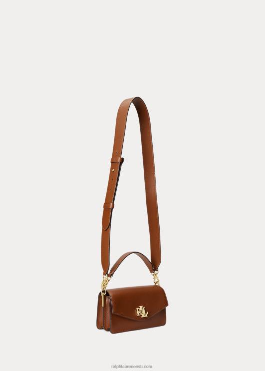 Ralph Lauren naised nahast väike tayler crossbody kott PR0V5160 tan