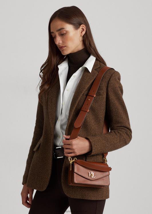 Ralph Lauren naised nahast väike tayler crossbody kott PR0V5160 tan