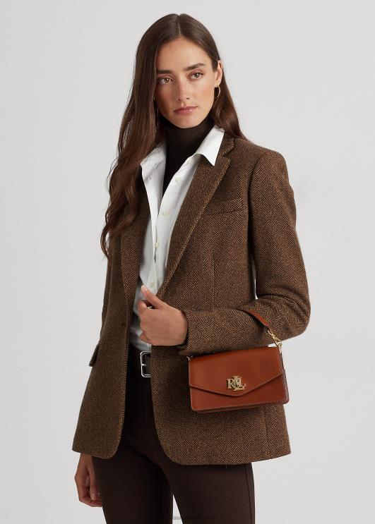 Ralph Lauren naised nahast väike tayler crossbody kott PR0V5160 tan