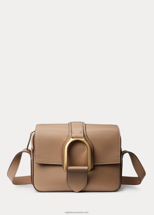 Ralph Lauren naised vasikanahast welingtoni crossbody kott PR0V5258 taupe