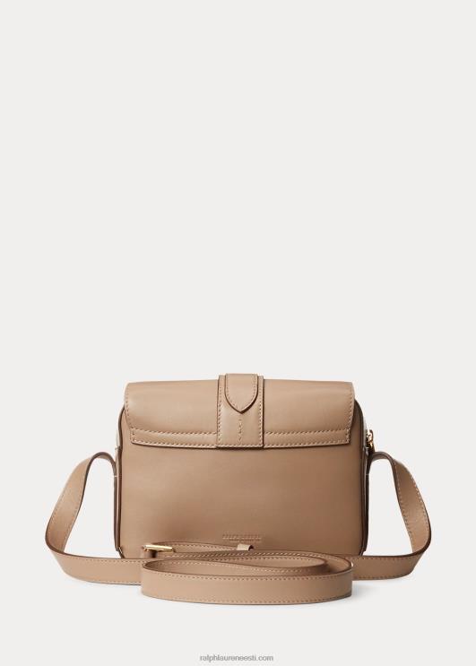 Ralph Lauren naised vasikanahast welingtoni crossbody kott PR0V5258 taupe
