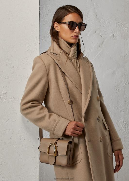 Ralph Lauren naised vasikanahast welingtoni crossbody kott PR0V5258 taupe