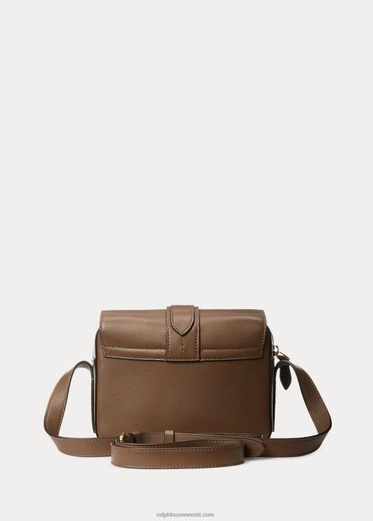 Ralph Lauren naised vasikanahast welingtoni crossbody kott PR0V5259 trühvel